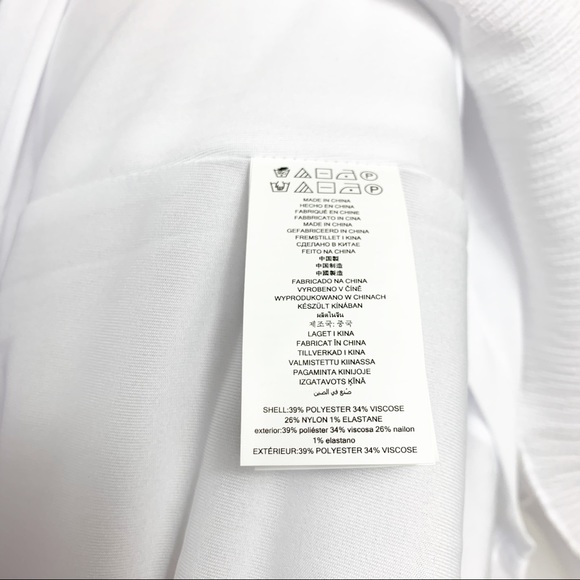 Michael Michael Kors Off The Shoulder White Dress Petite Large - Picture 9 of 10